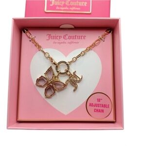 Juicy Couture Purple Butterfly Necklace